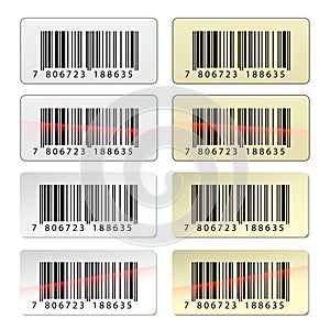 EAN barcode stickers photo