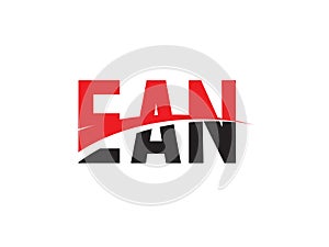 EAN Letter Initial Logo Design Vector Illustration photo