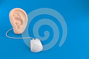 Ear with computer mouse