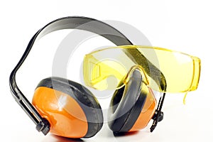 Ear defenders and goggles