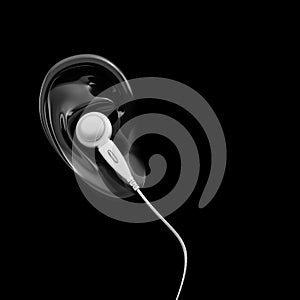 in-ear headphones concept