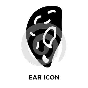 Ear icon vector isolated on white background, logo concept of Ea