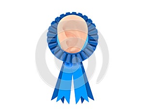 Ear inside award ribbon