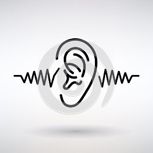 Ear Listens Icon