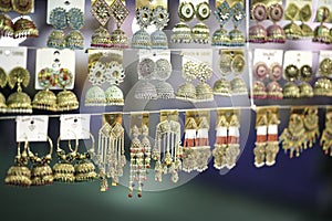 Ear rings selling on market of india, indian market jewelery selling like ear rings
