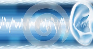 Ear With SoundWave