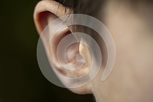Ear teen close-up