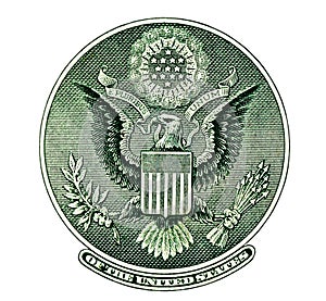 Eargle Seal US One Dollar Bill