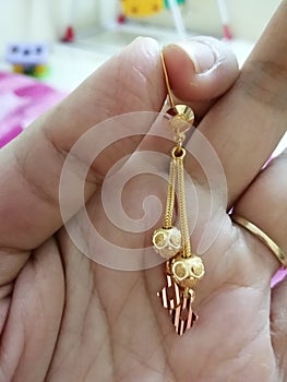 Earing design for ladies to wear in ear