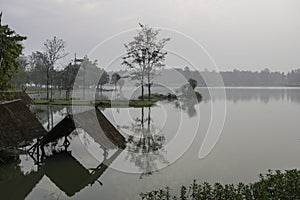 Earlier morning peaceful lake in ChiangMai