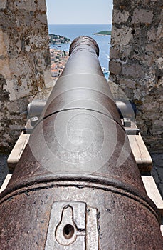 Early 19th century canon in Hvar