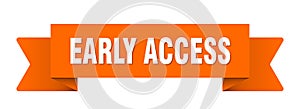 early access ribbon isolated on transparent background. early access ribbon
