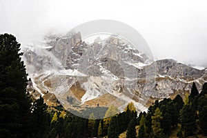 Early autumn in the Dolomites photo
