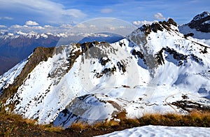 Early autumn in the mountains of Krasnaya Polyana