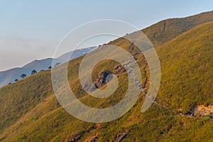 The early autumn scenery of Wugong Mountain Natural Scenic Area, Pingxiang, Jiangxi, China