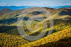 Early autumn view of the Blue Ridge, from Blackrock Summit, in S