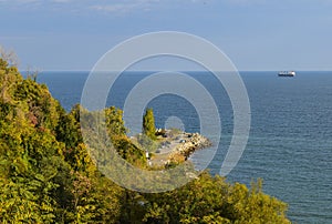 Early autumn view from the Sea Garden in Varna city