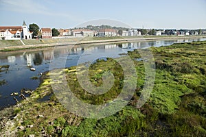 Shallow Neman River In Kaunas City photo