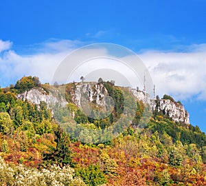 Skorý jesenný pohľad Tupa Skala, Slovensko