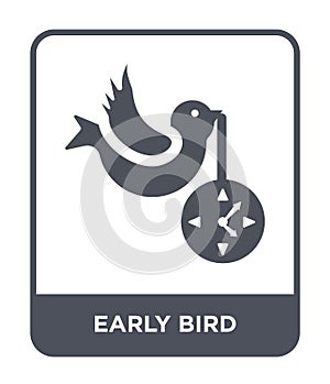 early bird icon in trendy design style. early bird icon isolated on white background. early bird vector icon simple and modern