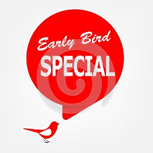 Early bird special poster