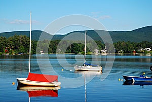 An early calm on a Berkshire Lake