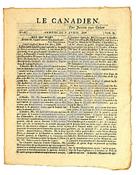 Early Canadian Newspaper.