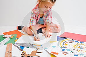 Early childhood education. Artistic child photo