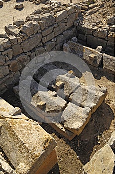 Early Christian graves in ampurias photo