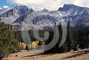 Jeff Davis and Wheeler Peaks, in the Snake Range, Great Basin National Park photo