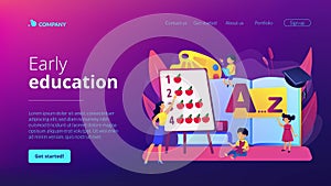 Early education concept landing page