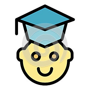 Early educations icon vector flat