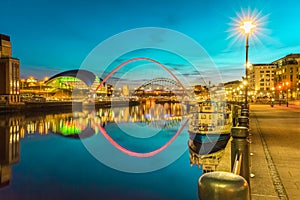 Early evening on Newcastle Quayside