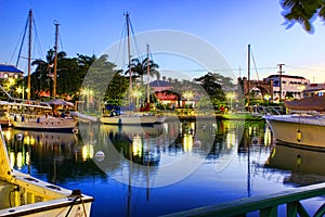 Early evening at the wharf in Bridgetown, Barbados