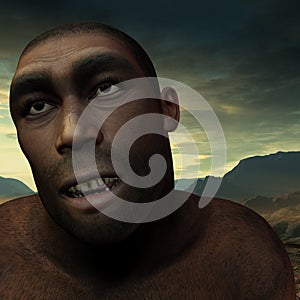 Early humans erectus photo
