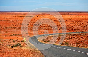 Early morning across Mundi Mundi Plains outback Australia