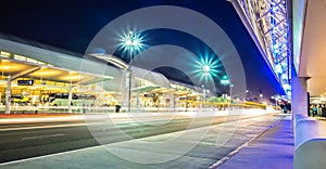 early morning action at san jose california international airport photo