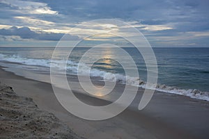 Early Morning Beach Walk at Sunrise with Heavenly Skies