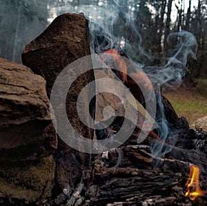 Early Morning campfire