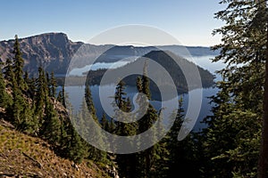 Early morning at Crater lake NP, Oregon.