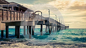 Early Morning at Dania Beach Pier, Florida