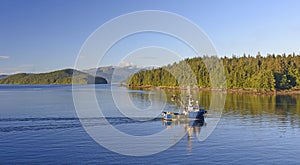 Early Morning Fishing Boat on the Inside Passage