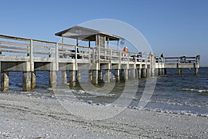 Early morning fishing from the pier