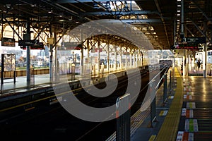 Early morning platform