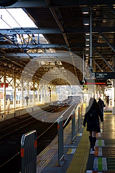 Early morning platform