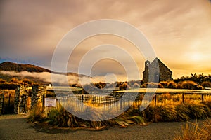 Early morning frost and low cloud on what turned out to be a stunner of an autumn day at Tekapo. Mt John observatory can be