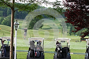 Early Morning Golfer