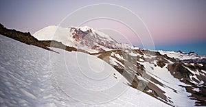 Early Morning Hike Burroughs Mountain Mt Rainier National Park photo