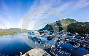 Early morning in ketchikan alaska port