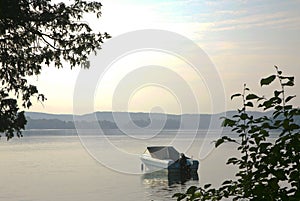 Early Morning on Lake of Bays, Muskoka, Ontario, Canada photo